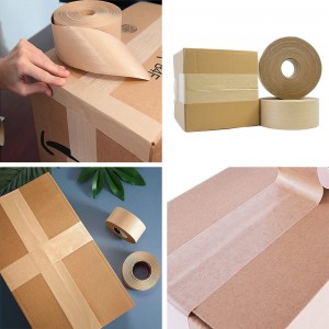 Brown Wet Water activated Tape