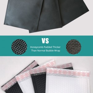 Customized Logo Black Honeycomb Padded Mailer